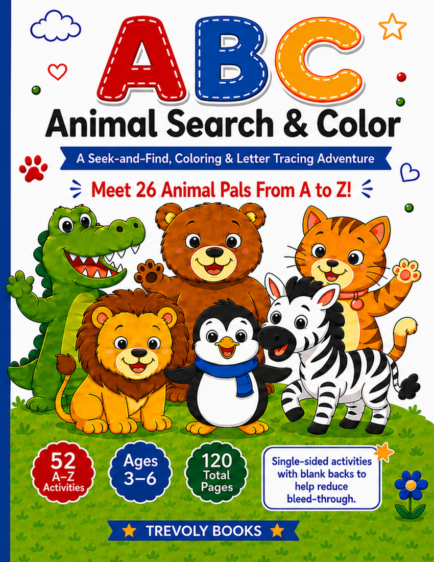 Front cover of ABC Animal Search & Color